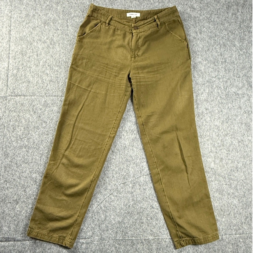 O'Neill Women's Pants Size 28 Olive‎ Green Slim Chino Casual Pants